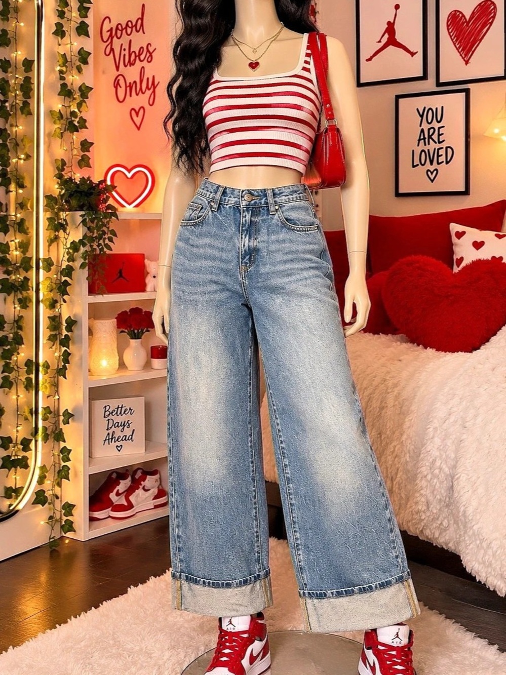 NWT GIRLS art class Loose Wide Leg Jeans Wide Leg Jeans Blue Waist 16 NWT #84